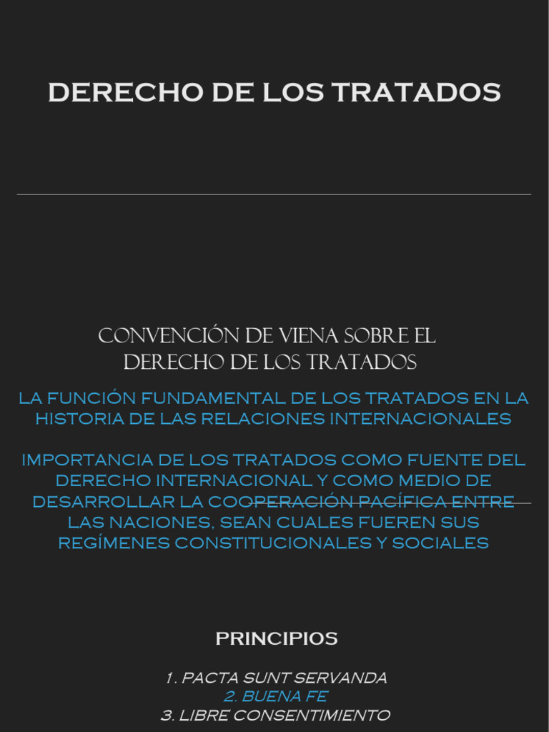 Derecho de Los Tratados | PDF | Tratado | Justicia