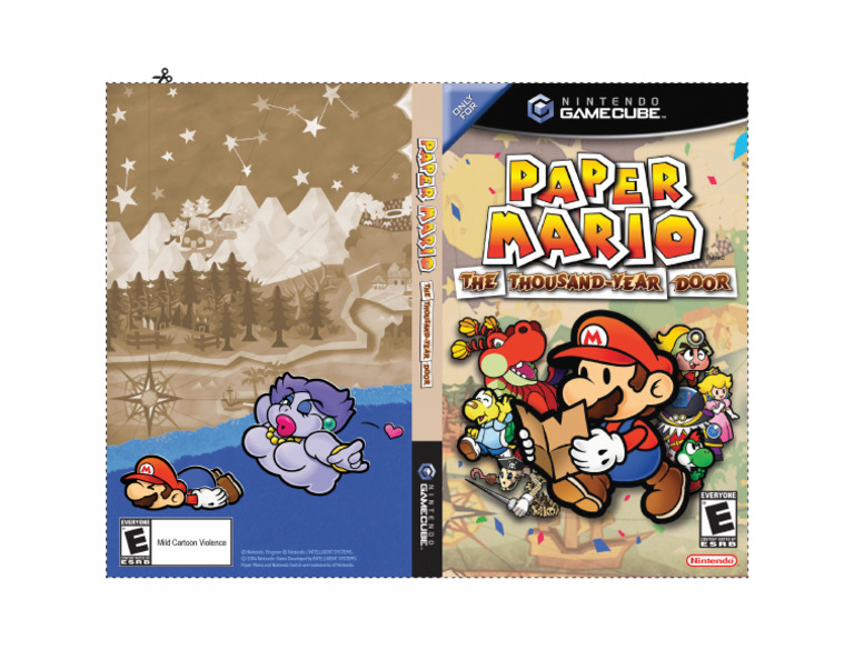 Paper Mario the Thousand Year Door Retro Card Printable Reward | PDF