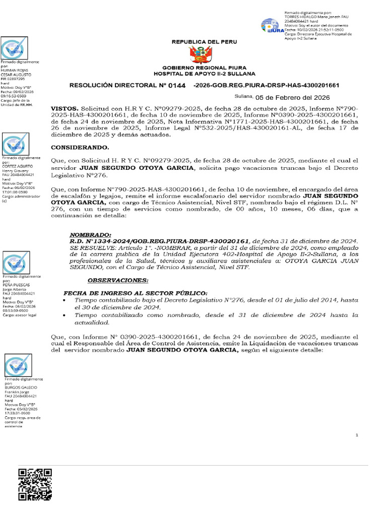 Declarar Improcedente Las Vacaciones Truncas y No Gozadas | PDF ...