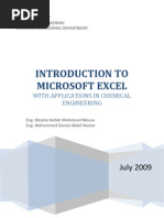 Microsoft Excel For Chemical Engineers Notes (By Moataz and Mohammed)