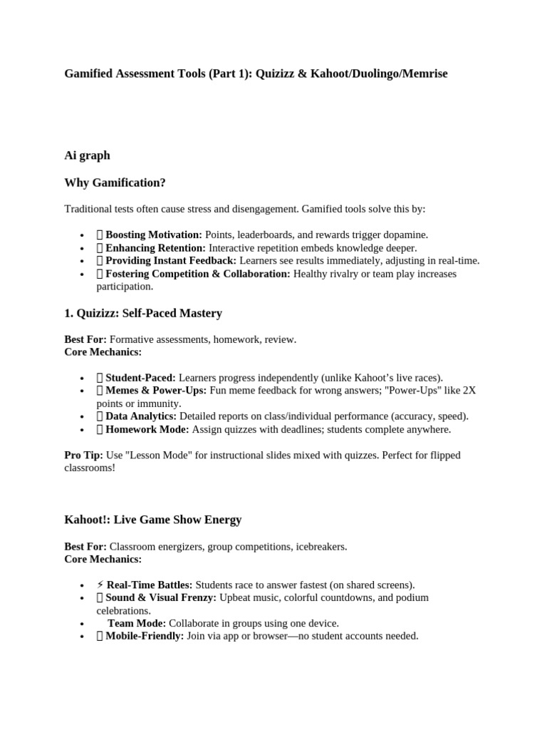 Gamified Assessment Tools | PDF | Learning | Cognitive Science