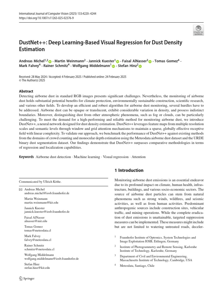 DustNet | PDF | Mean Squared Error | Applied Mathematics
