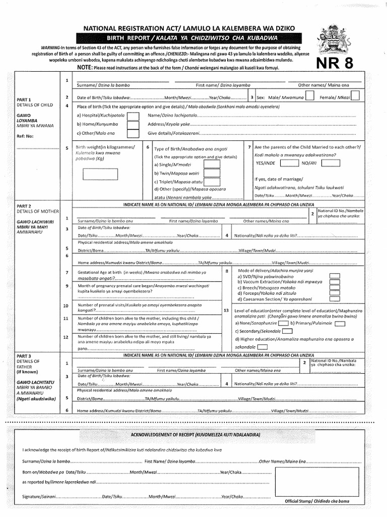 NR8 FORM | PDF