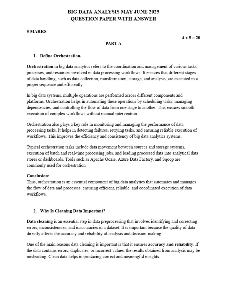 Big Data Analysis QP With Answer 2025 | PDF | Apache Hadoop | Apache Spark