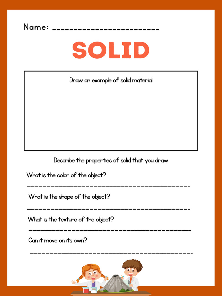 Solid Matter Worksheet | PDF