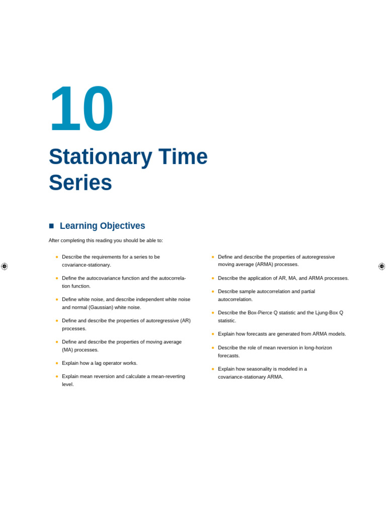 21 Stationary Time Series | PDF | Autoregressive Model | Time Series