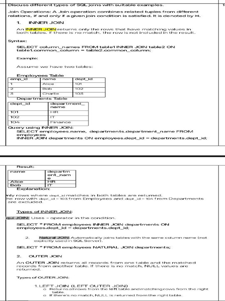 DBMS Set 1 Answers | PDF