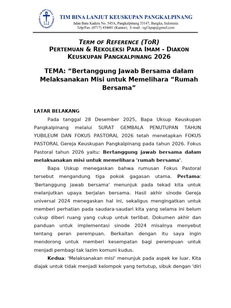 Final - Tor 2026 Temu Imam - April 2026 | PDF