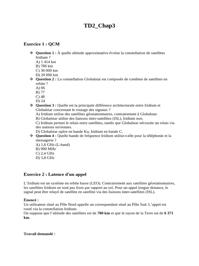TD2 Chap3 GEO-1 | PDF