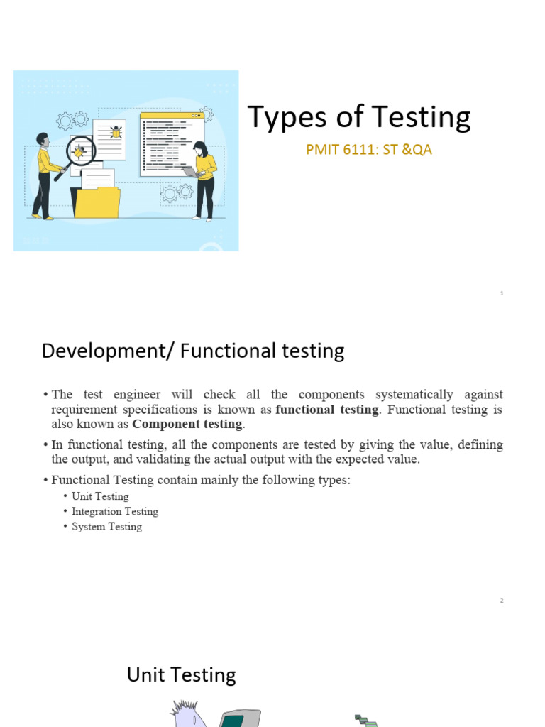 02.Types_of_Testing_copy | PDF | Software Testing | Unit Testing