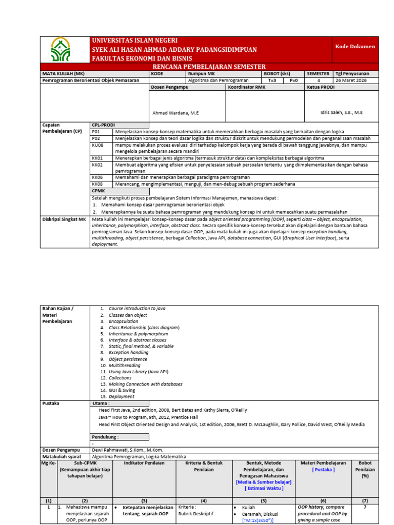 RPS Pemrograman BISDI | PDF