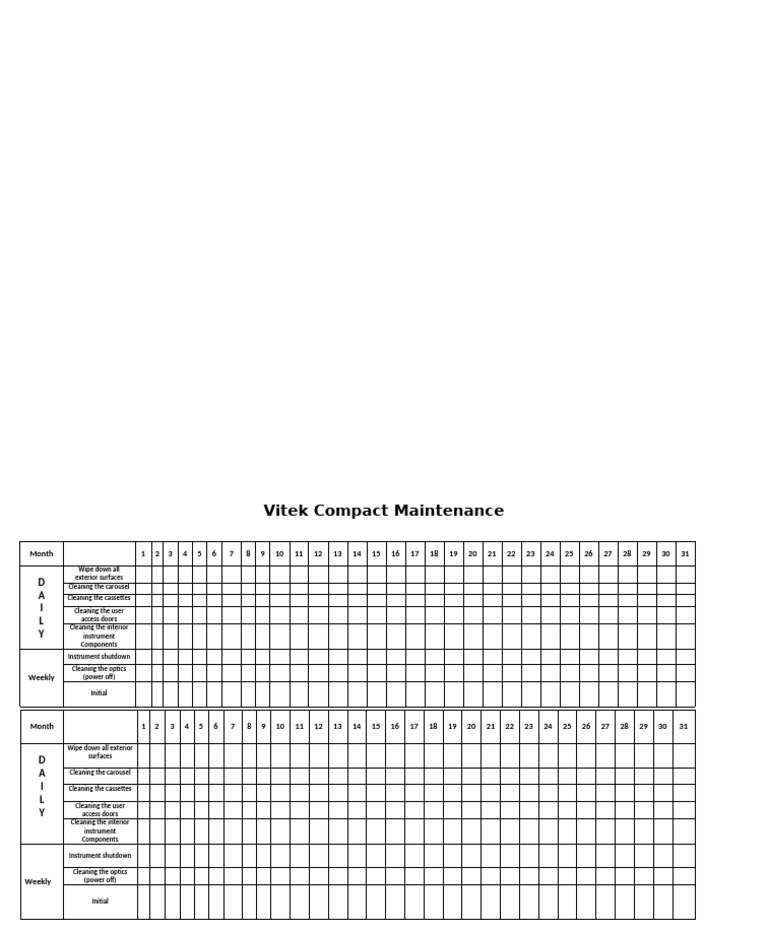 Vitek Compact Maintenance | PDF