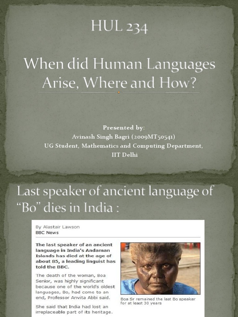 The Origin of Languages | PDF | Origin Of Language | Flood Myth