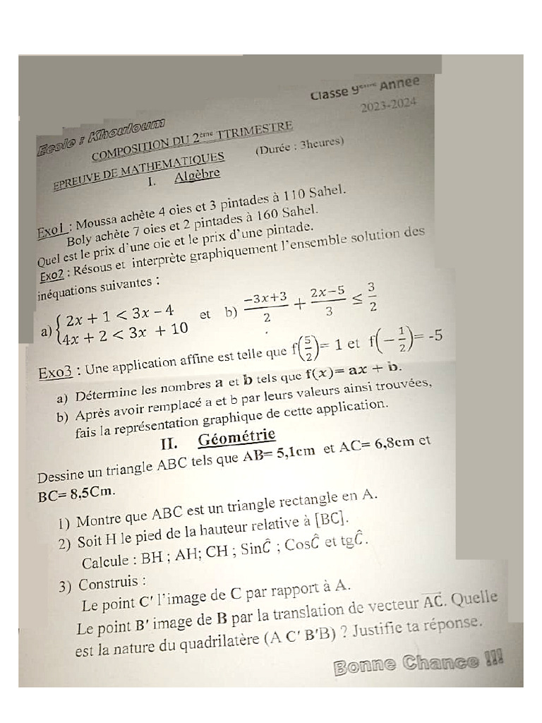 Ouvrir Bk 9 Eme Comp Maths q2 2024 v1pdf | PDF
