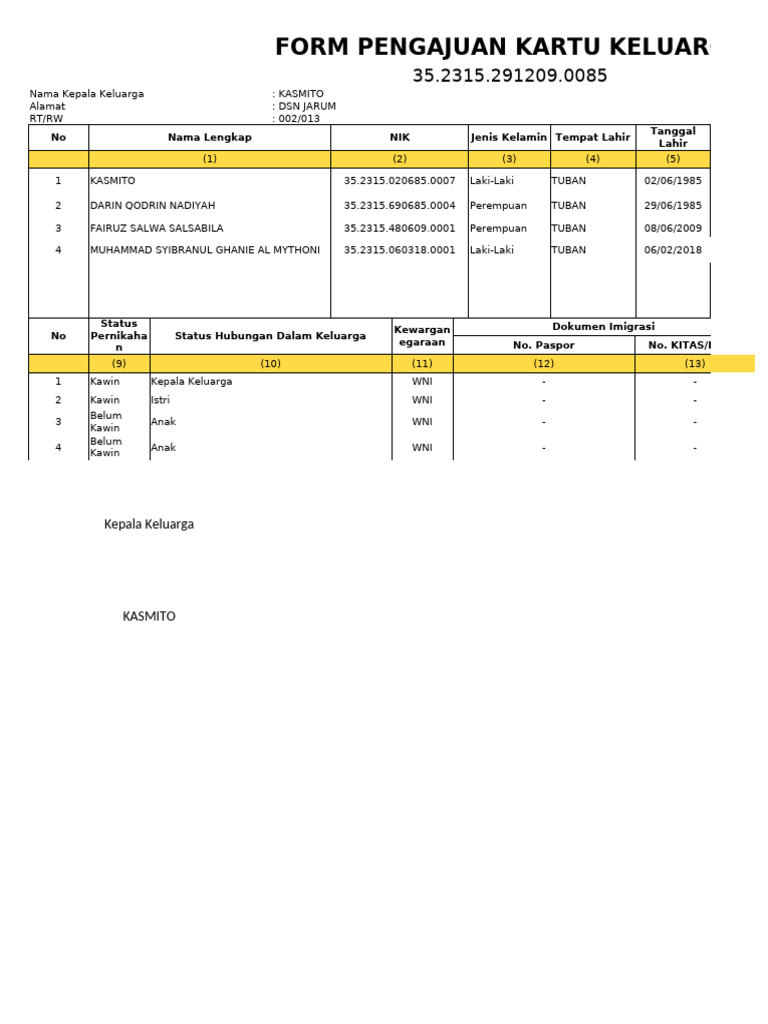Form Kk New 2025 | PDF