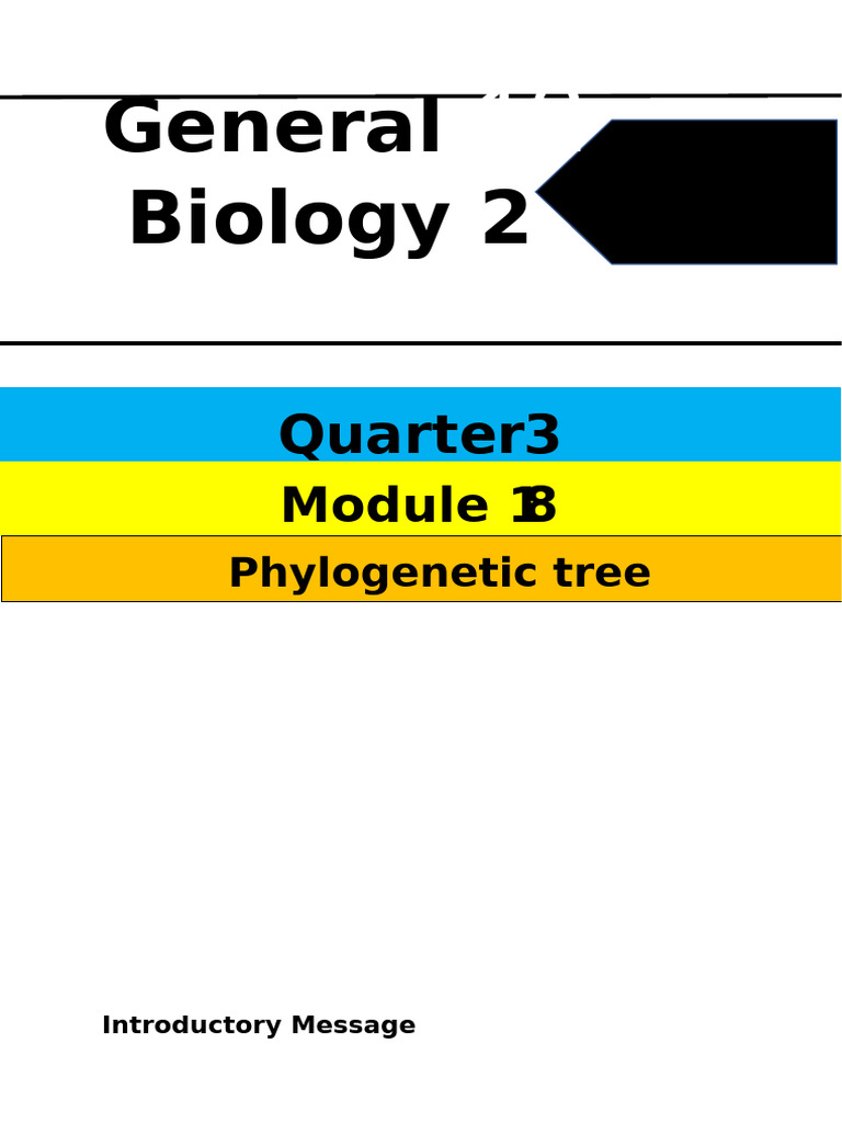 GENBIO2 12 Q3 SLM18Phylogenetic TreeSC (1) | PDF | Phylogenetic Tree ...
