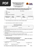 IGNOU Migration Certificate Application Form | PDF | Affidavit