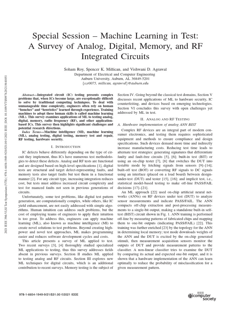 Roy 2021 | PDF | Support Vector Machine | Machine Learning