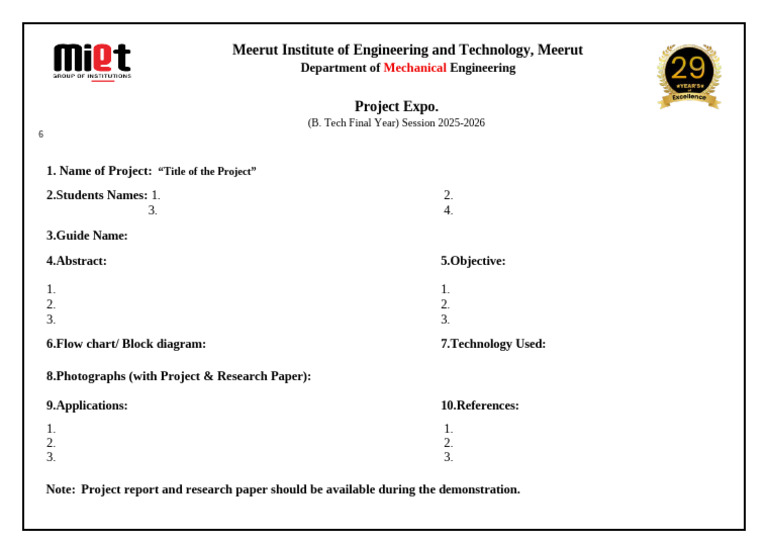 Flex Format Project Expo (1) | PDF