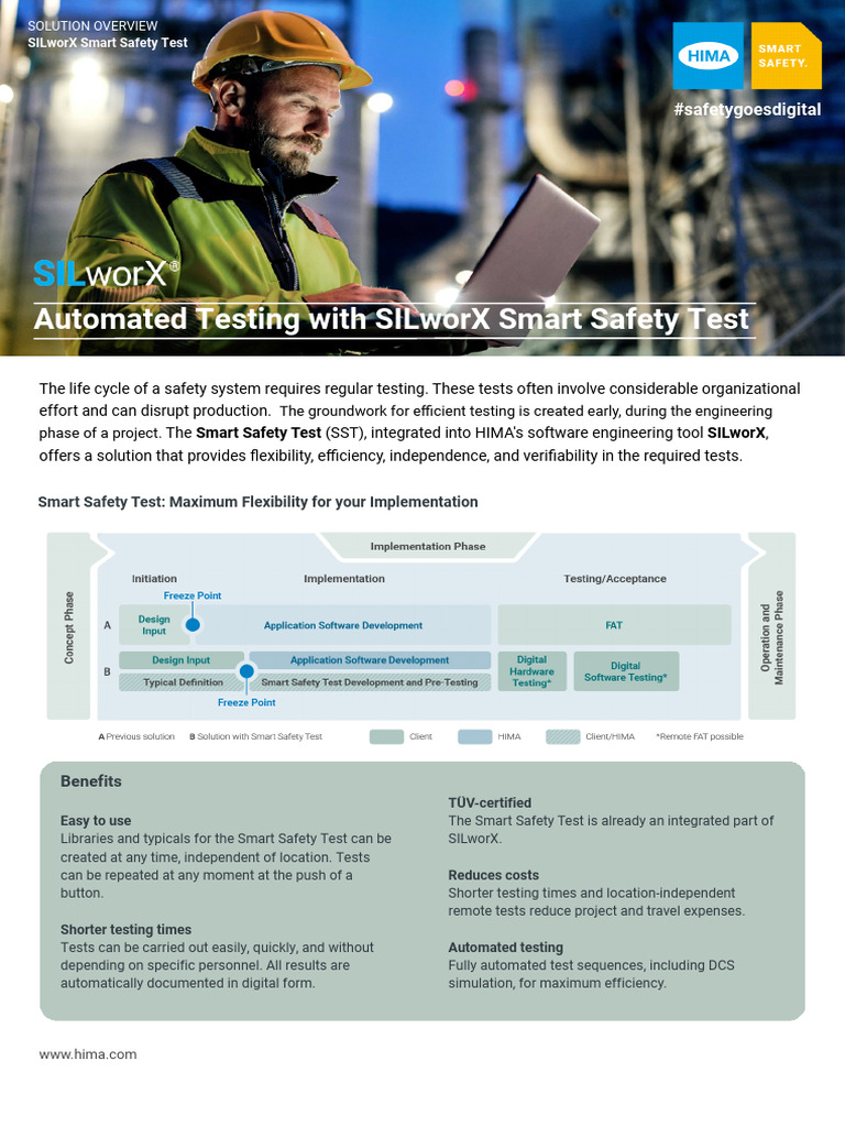 En Fact Sheet SILworX Smart Safety Test V2 FINAL | PDF | Automation ...