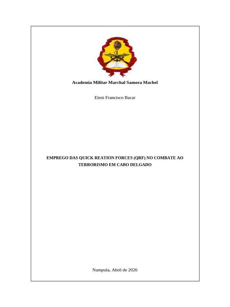 QFR Helen | PDF | Moçambique | Estado