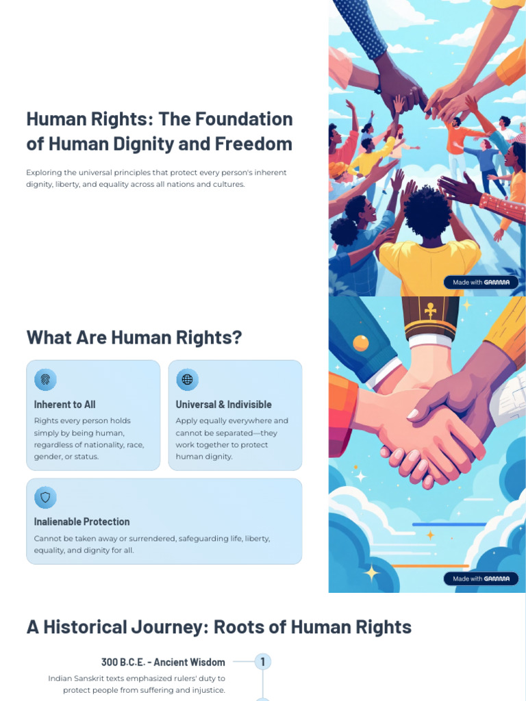 Human Rights the Foundation of Human Dignity and Freedom | PDF | Human ...