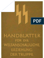 SS - Handblaetter Fuer Die Weltanschauliche Erziehung Der Truppe - Themen 1-5 (Thema 4 Unvollstaendig, 33 S., Scan)