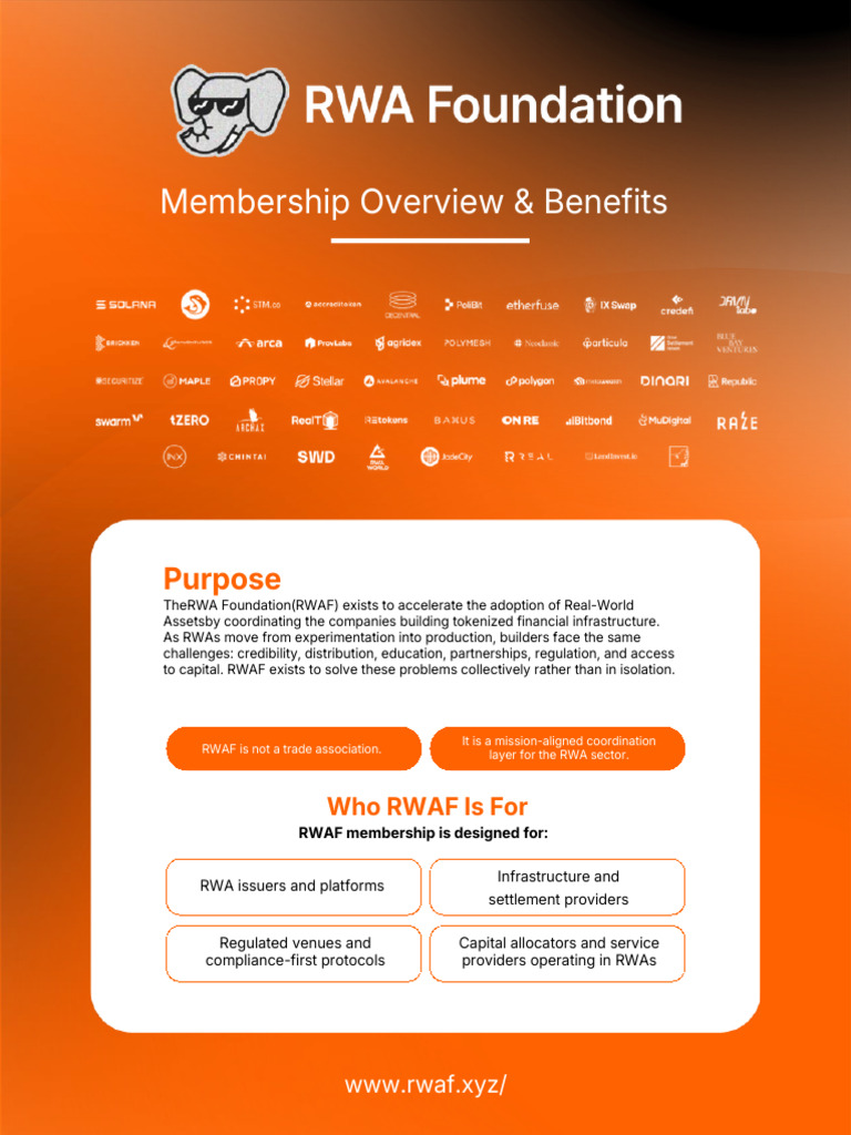 RWA Foundation 2026 Membership Overview | PDF