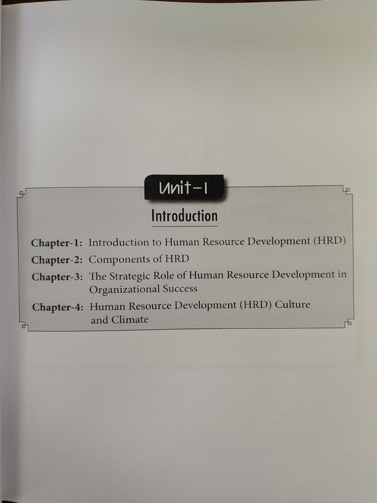 HRD UNIT 1 | PDF