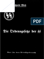 SS-Oberabschnitt West - Die Ordensgesetze Der SS (1938, 12 S., Scan, Fraktur)
