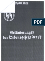 SS-Oberabschnitt West - Erlaeuterungen Der Ordensgesetze Der SS (1938, 17 S., Scan, Fraktur)