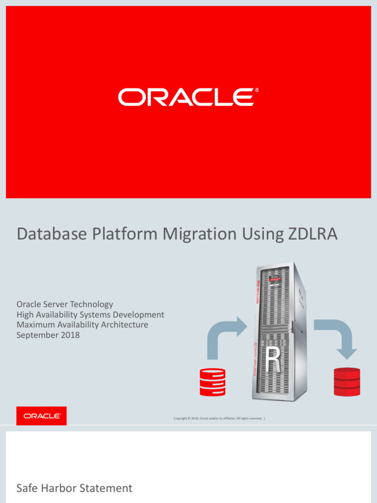 Zdlra Db Migration Final | PDF | Backup | Databases