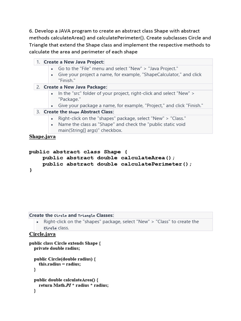 lab6 | PDF | Circle | Programming Paradigms
