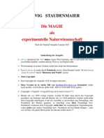 Staudenmaier, Ludwig - Die Magie Als Experimentelle Naturwissenchaft (1922, 258 S., Text)