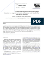 The initial effects of a Mulligan’s mobilization with movement