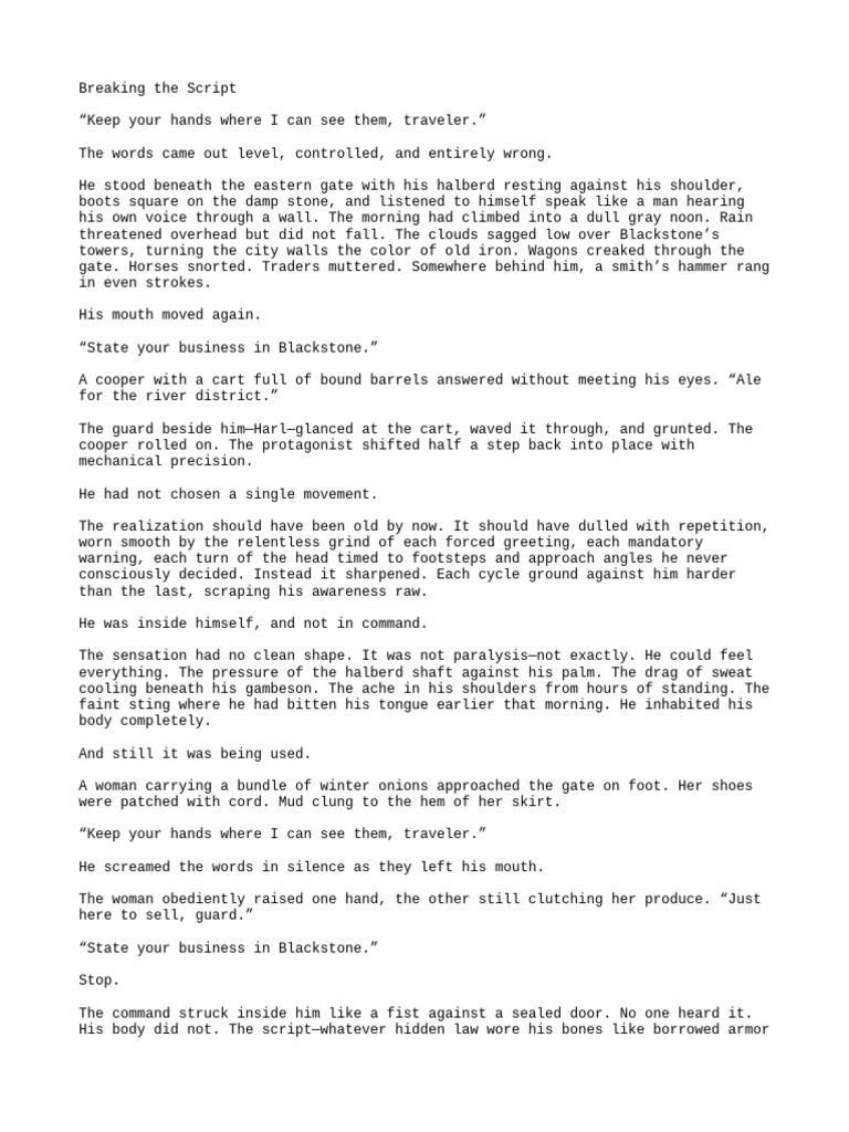 Breaking the Script | PDF