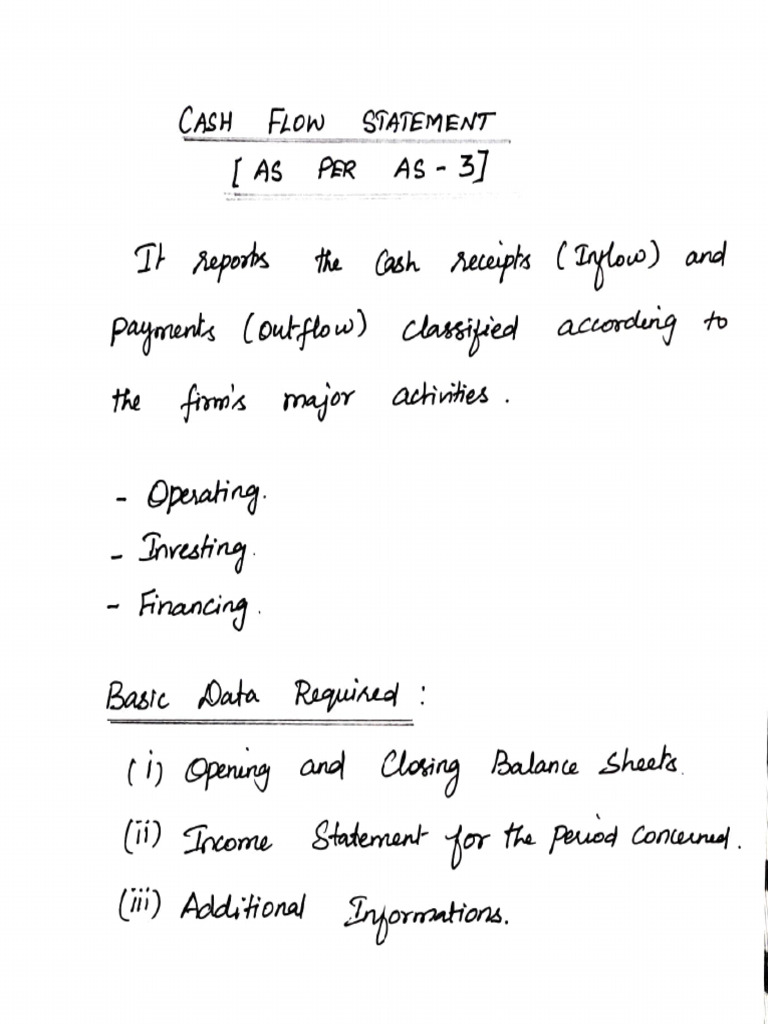 Cash Flow Statement Format | PDF | Cash | Financial Accounting