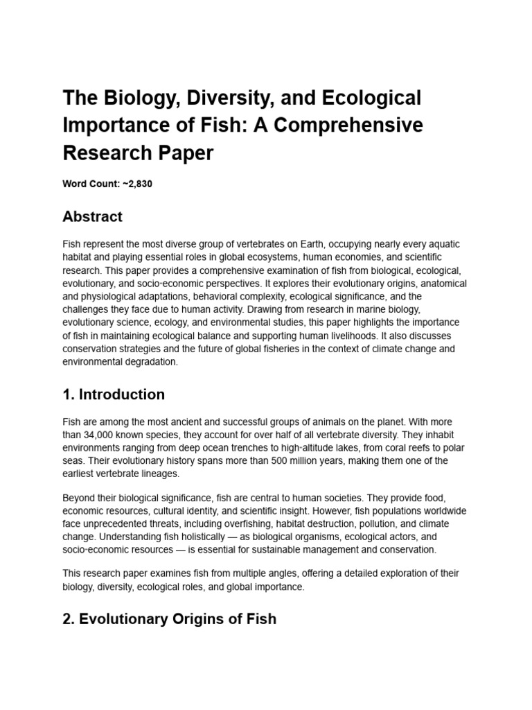 Untitled Document | PDF | Fish | Natural Environment