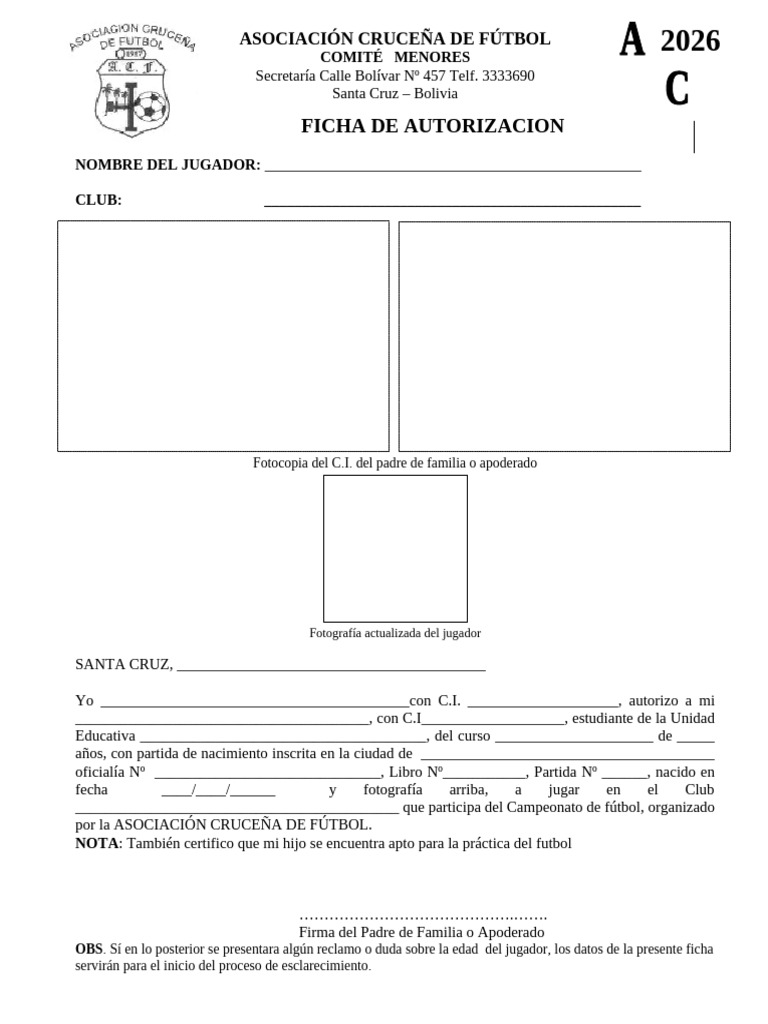 Doc.hab. Ficha de Aut. 2026 | PDF
