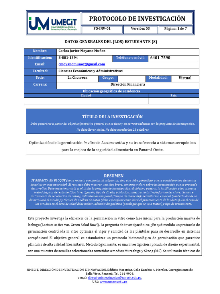 FO-INV-01_Protocolo_de_investigacion - Carlos Moyano | PDF ...