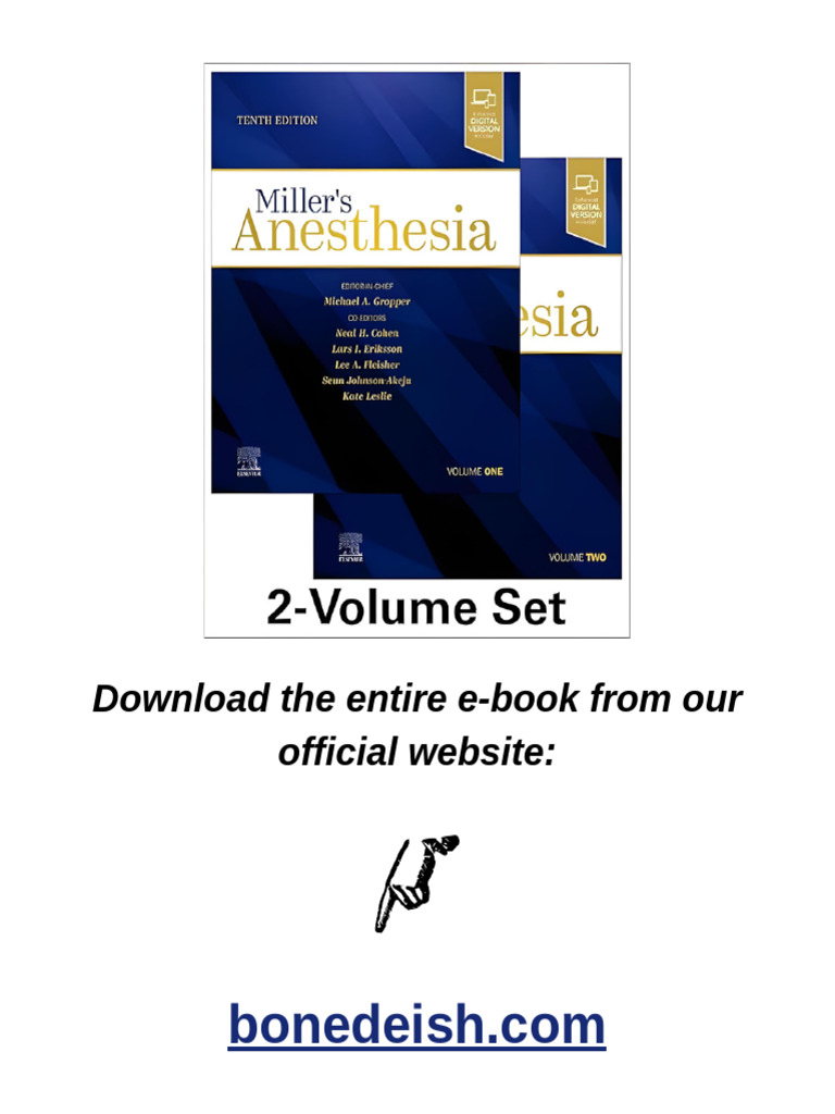Miller's Anesthesia, 2-Volume Set 10th Edition PDF | PDF