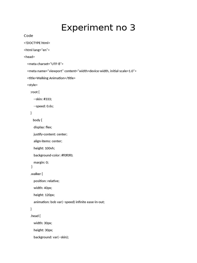 Experiment No 3 | PDF