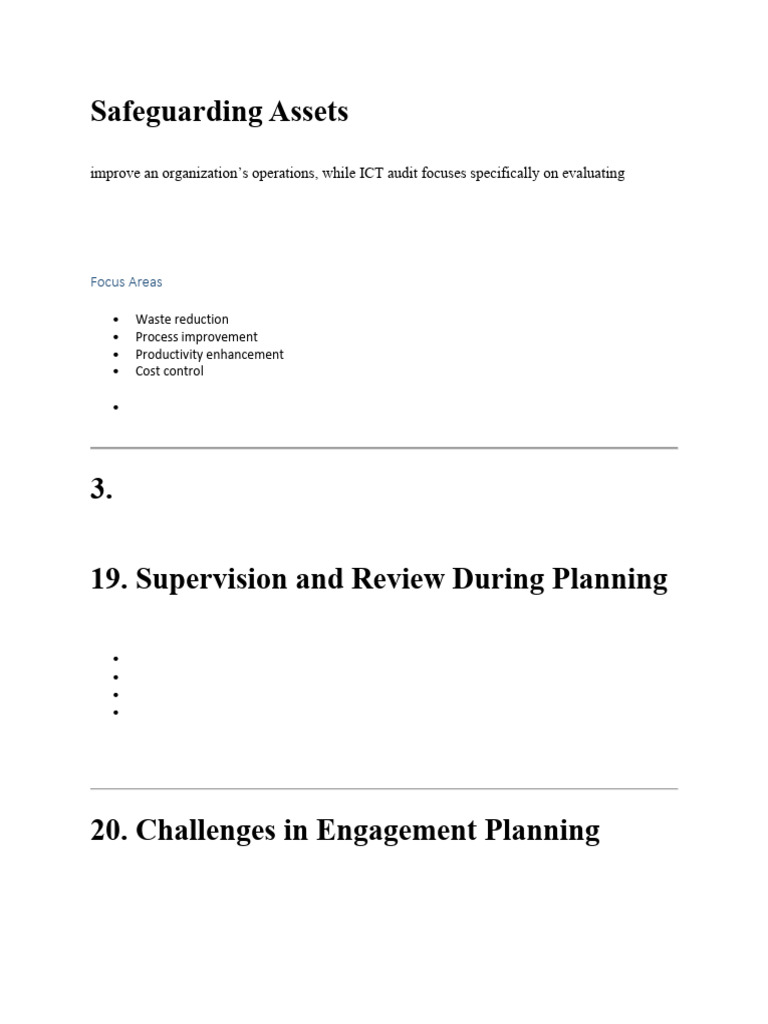 Safeguarding Assets | PDF | Internal Audit | Audit