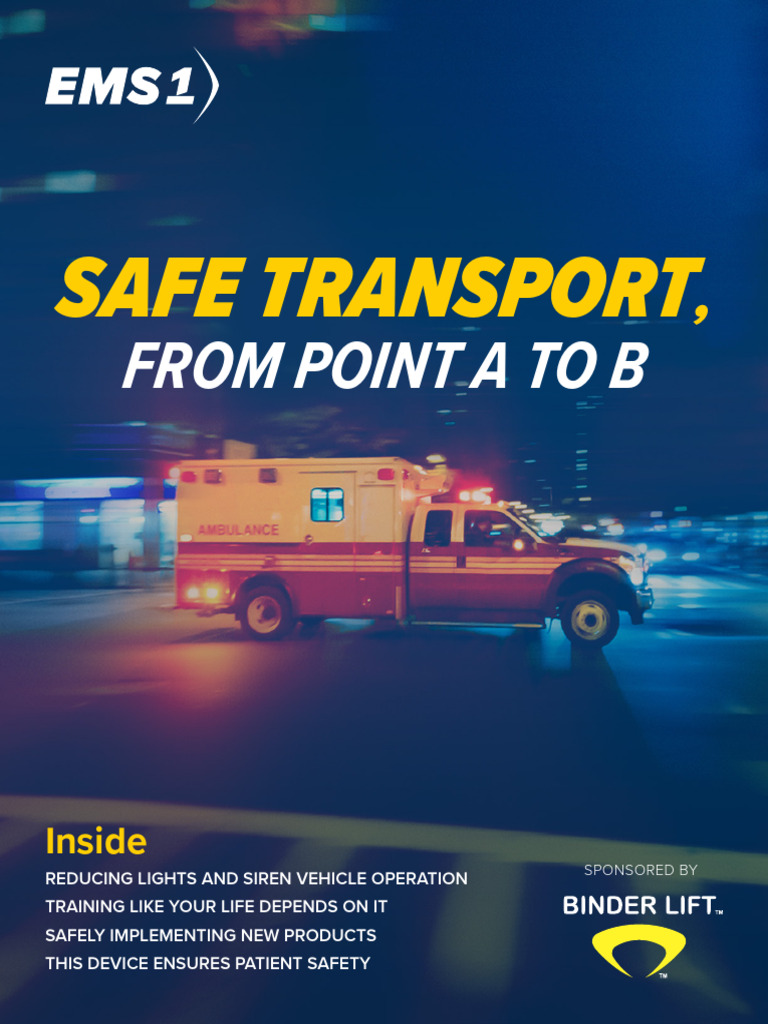 EMS1 BOOK Safe Transport Binder Lift v4 | PDF | Emergency Medical ...