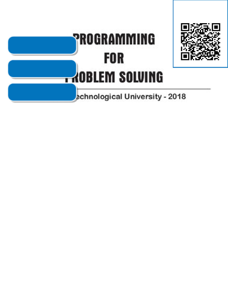 Ebook Programming for Problem Solving E Balagurusamy | PDF