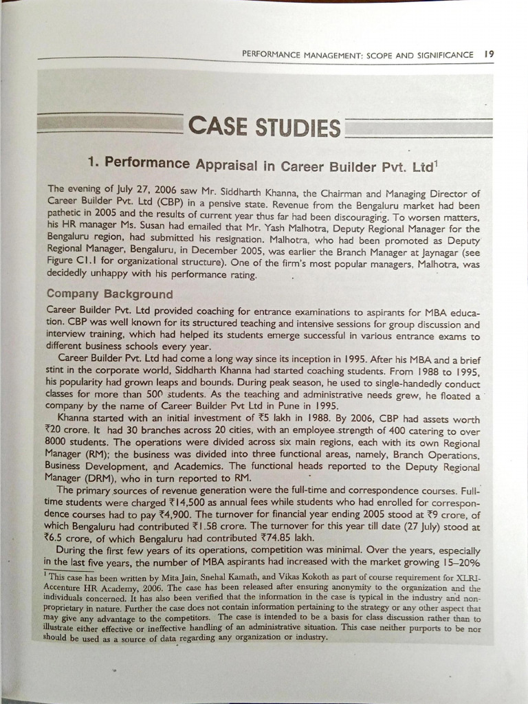 Case Study PM in Career Builder Pvt Ltd | PDF | Business
