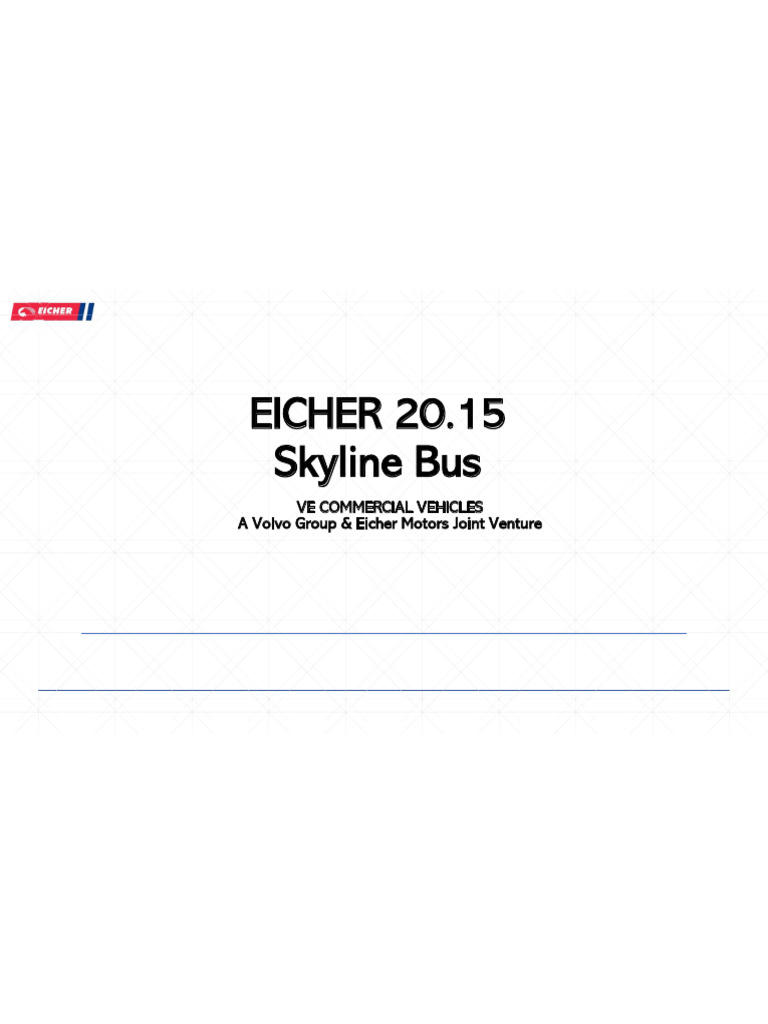 EICHER 20.15 Skyline - Big Bus - 66 Seater | PDF