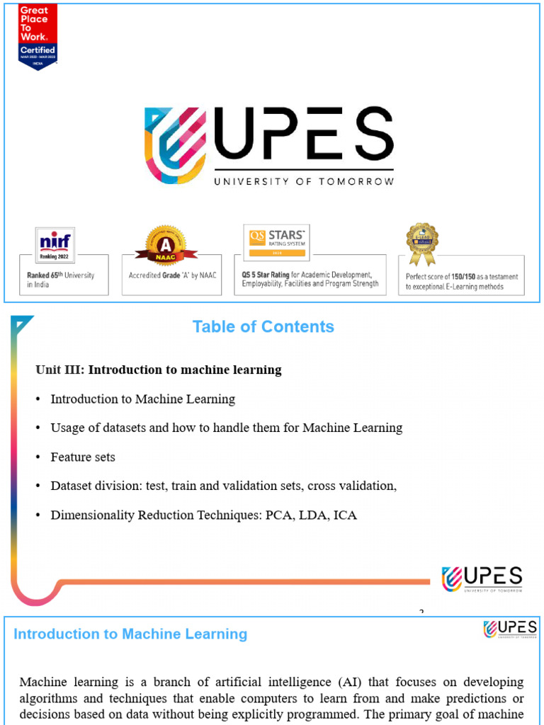 Unit-3 AIML | PDF | Machine Learning | Data