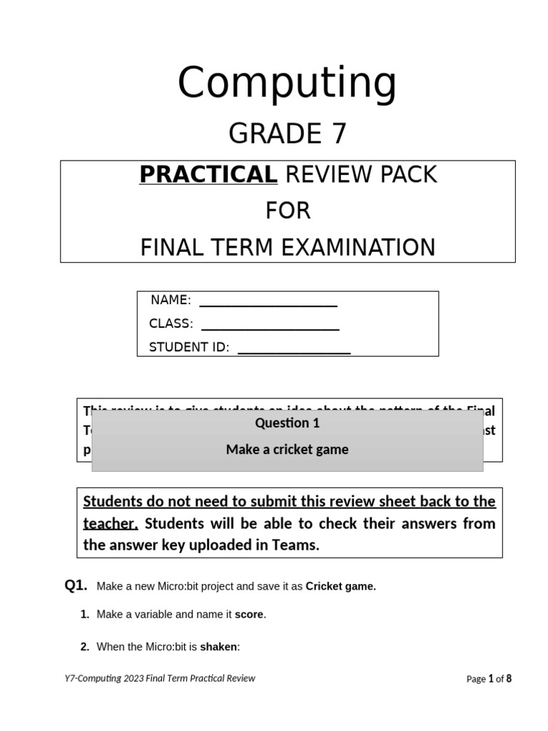 Practical Review Pack Final Term | PDF | Databases | Computing