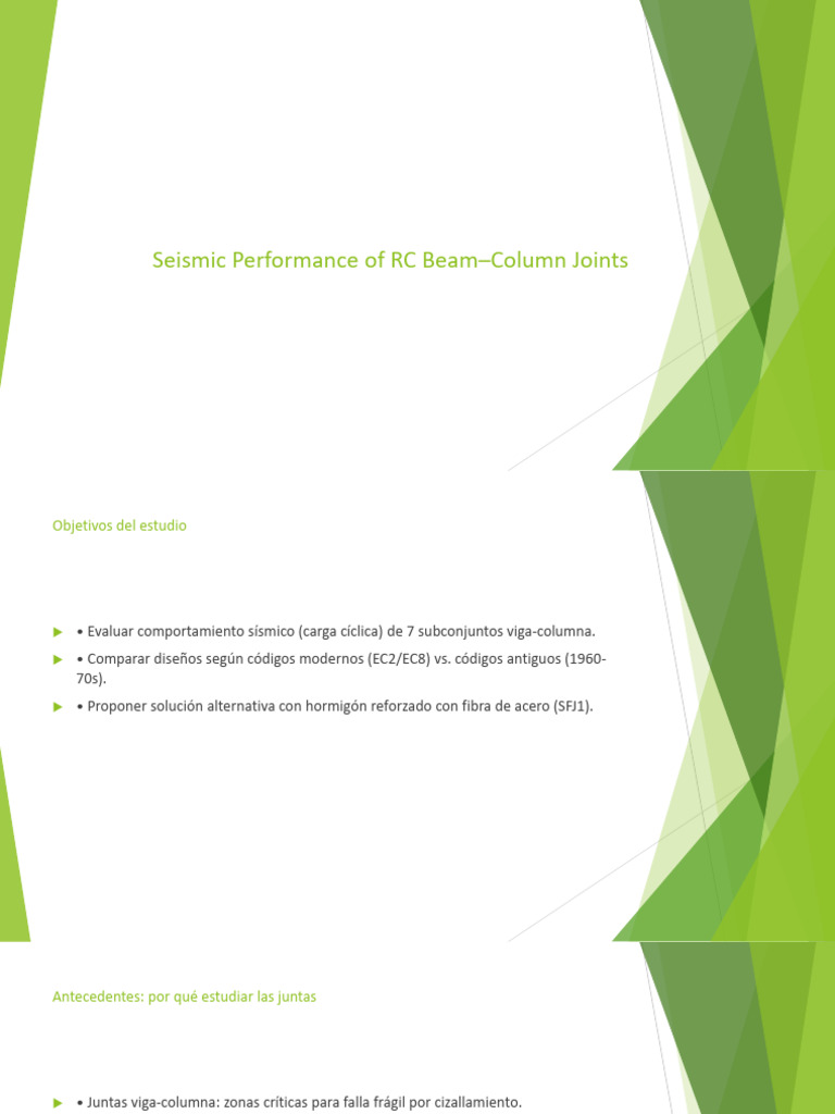 Seismic Performance of RC Beam–Column Joints - Copia | PDF | Ingeniería ...